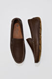 Bueno Shoes Kahverengi Flotter Deri Erkek Loafer 05ms2022