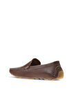 Bueno Shoes Kahverengi Flotter Deri Erkek Loafer 05ms2022
