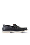 Bueno Shoes Lacivert Flotter Deri Erkek Loafer 05ms102