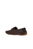 Bueno Shoes Kahverengi Flotter Deri Erkek Loafer 05ms2023