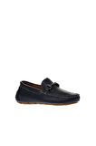 Bueno Shoes Lacivert Flotter Deri Erkek Loafer 05ms2021