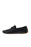 Bueno Shoes Lacivert Flotter Deri Erkek Loafer 05ms2021
