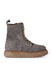 Bueno Shoes Vizon Süet Kadın Dolgu Topuklu Bot 01wv6802