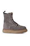 Bueno Shoes Vizon Süet Kadın Dolgu Topuklu Bot 01wv6802