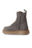 Bueno Shoes Vizon Süet Kadın Dolgu Topuklu Bot 01wv6802