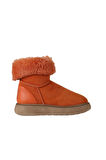 Bueno Shoes Turuncu Deri-süet Kadın Dolgu Topuklu Bot 01wv6806