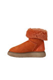 Bueno Shoes Turuncu Deri-süet Kadın Dolgu Topuklu Bot 01wv6806