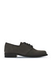 Bueno Shoes Gri Koyu Nubuk Kadın Düz Ayakkabı 01wv8600