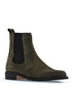 Bueno Shoes Haki Koyu Nubuk Kadın Düz Bot 01wv8601