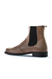 Bueno Shoes Gri Deri Kadın Düz Bot 01wv8601