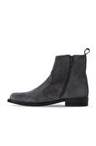 Bueno Shoes Gri Süet Kadın Düz Bot 01wv8603