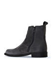 Bueno Shoes Gri Süet Kadın Düz Bot 01wv8603