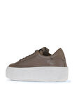 Bueno Shoes Gri Deri Kadın Sneakers 01wv5507