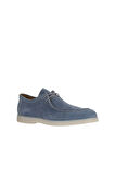 Bueno Shoes Gri Mavi Süet Erkek Loafer 10m00673