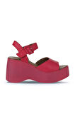 Bueno Shoes Fuşya Deri Kadın Dolgu Topuklu Ayakkabı 01wy9009
