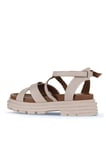 Bueno Shoes Pembe Deri Kadın Dolgu Topuklu Sandalet 01wy8305