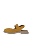 Bueno Shoes Sarı Nubuk Kadın Düz Sandalet 01wy8702