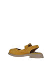 Bueno Shoes Sarı Nubuk Kadın Düz Sandalet 01wy8702