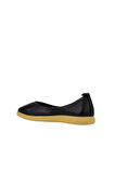Bueno Shoes Siyah Sarı Deri Kadın Düz Babet 01wy1504