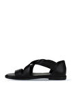 Bueno Shoes Siyah Deri Kadın Sandalet 01wy2002
