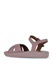Bueno Shoes Gül Kurusu Deri Kadın Düz Sandalet 01wy2301