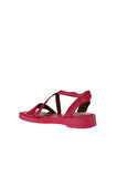 Bueno Shoes Fuşya Deri Kadın Düz Sandalet 01wy2915