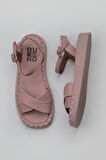 Bueno Shoes Gül Kurusu Deri Kadın Düz Sandalet 01wy9102