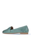 Bueno Shoes Yeşil Açık Deri Kadın Loafer 01wy0801