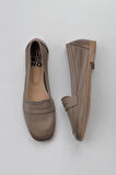 Bueno Shoes Gri Deri Kadın Loafer 01wy0801
