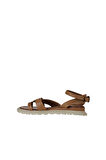 Bueno Shoes Taba Deri Kadın Parmak Arası Sandalet 01wy5407