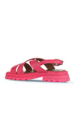 Bueno Shoes Fuşya Deri Kadın Düz Sandalet 01wy5501