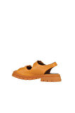 Bueno Shoes Turuncu Deri Kadın Düz Sandalet 01wy5505