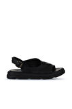 Bueno Shoes Siyah Deri Kadın Sandalet 01wy9407