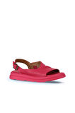 Bueno Shoes Fuşya Deri Kadın Sandalet 01wy9407