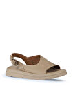 Bueno Shoes Vizon Vizon Deri Kadın Sandalet 01wy9407