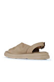 Bueno Shoes Vizon Vizon Deri Kadın Sandalet 01wy9407