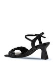 Bueno Shoes Siyah Deri Kadın Topuklu Ayakkabı 01wy6800