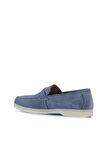 Bueno Shoes Mavi Süet Kadın Loafer 05ws101