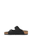 Bueno Shoes Siyah Nubuk Deri Kadın Düz Terlik 05wt100