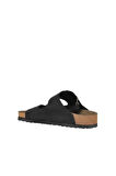 Bueno Shoes Siyah Nubuk Deri Kadın Düz Terlik 05wt100