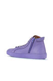 Bueno Shoes Lila Deri Kadın Düz Bot 01wz7700