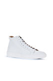Bueno Shoes Beyaz Deri Kadın Düz Bot 01wz7700