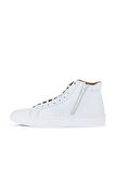 Bueno Shoes Beyaz Deri Kadın Düz Bot 01wz7700