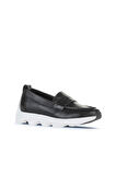 Bueno Shoes Siyah Deri Kadın Günlük Ayakkabı 01wz2801