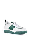 Bueno Shoes Beyaz Yeşil Deri Kadın Spor Ayakkabı 01wz10401