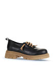 Bueno Shoes Siyah Taba Deri Kadın Klasik Ayakkabı 01wz1421