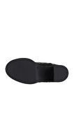 Bueno Shoes Siyah Deri Kadın Topuklu Bot 01wz3203