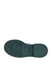 Bueno Shoes Siyah Yeşil Açma Deri Kadın Düz Bot 01wz4002