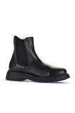 Bueno Shoes Siyah Deri Kadın Düz Bot 01wz4007