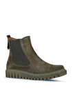 Bueno Shoes Haki Süet Kadın Düz Bot 01wz5202